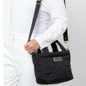 Marc Jacobs Black Mini Quilted Nylon Tote Bag